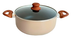 imagen de Cacerola 18 Cm Con tapa de Vidrio Color Beige Carol (3718-ARB)