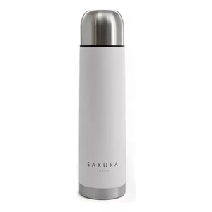imagen de Termo Sakura Bullet Edition 1 Litro Acero Inoxidable Color Blanco