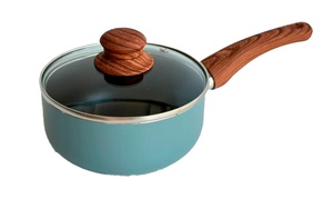 imagen de Cacerola 16 Cm Con Tapa De Vidrio Color Azulino (3716-ARA)